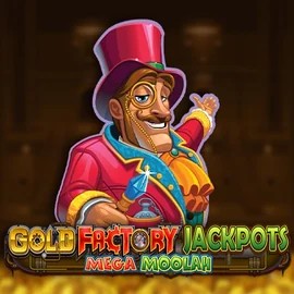 Gold Factory Jackpots Mega Moolah logo – Jackpots by Aurum Signature Studios at Swift Casino